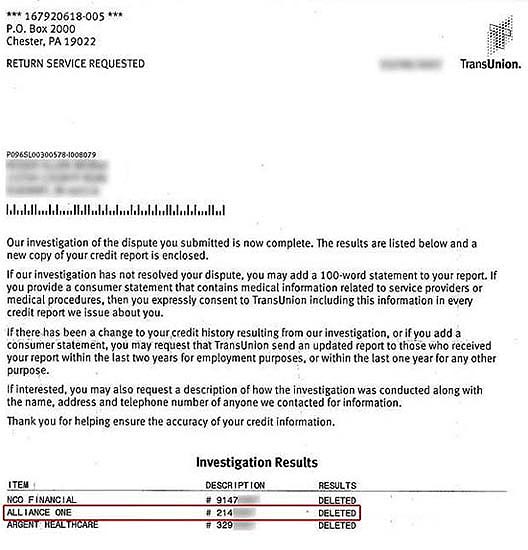 How to Remove Alliance One From Your Credit Report